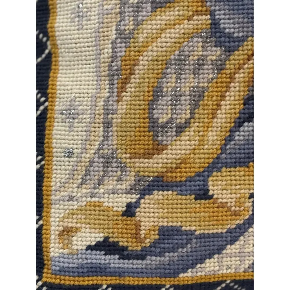C&F Enterprises Woolen Needlepoint Azure Angel‎ Pillow 14